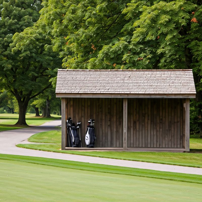 To provide wooden structures for golf club amenities