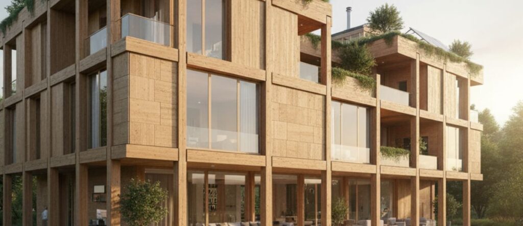 SLT, CLT, GLULAM: ЯК МАЙБУТНЄ ЕКОЛОГІЧНОГО БУДИНКУ ВТІЛЮЄТЬСЯ У ДЕРЕВІ 26 фото_Виробництво клеєного бруса GLULAM на заводі KOLEO