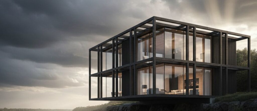 БЛИСКАВКОЗАХИСТ ТА ЗАЗЕМЛЕННЯ В ДЕРЕВ’ЯНОМУ БУДИНКУ 8 Громовідводи, мідні контури, DIN-сумісні рішення для CLT, SLT, брусових будинків – точність KOLEO