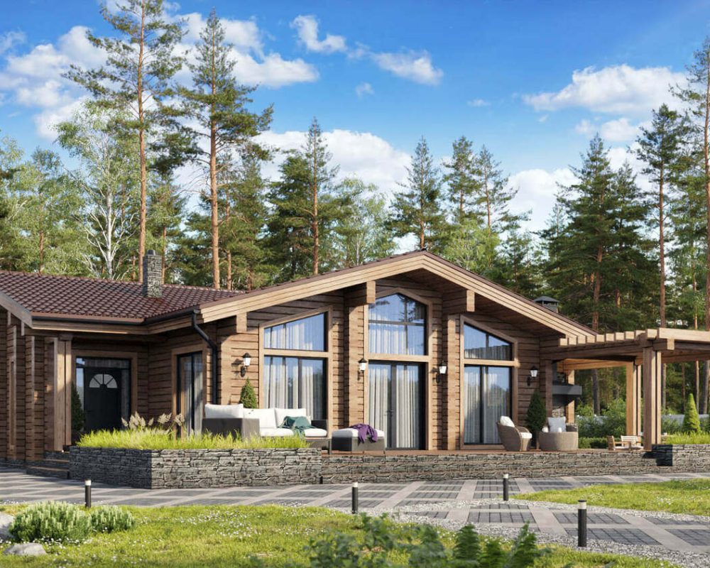 image_зруб_проект_Яровид_загальний-вигляд_4_будинки-з-дерева_будівельна-компанія_Колео