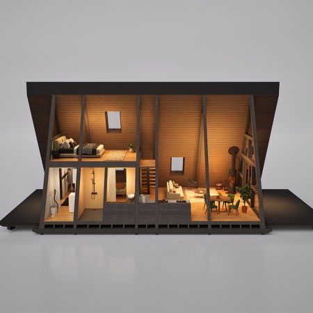 A-FRAME HOUSE 10 A-FRAME-HOUSE, Будівництво з дерева, фахверк, будинок шалаш