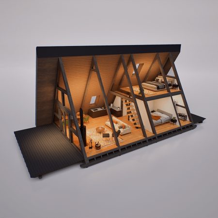 A-FRAME HOUSE 11 A-FRAME-HOUSE, Будівництво з дерева, фахверк, будинок шалаш