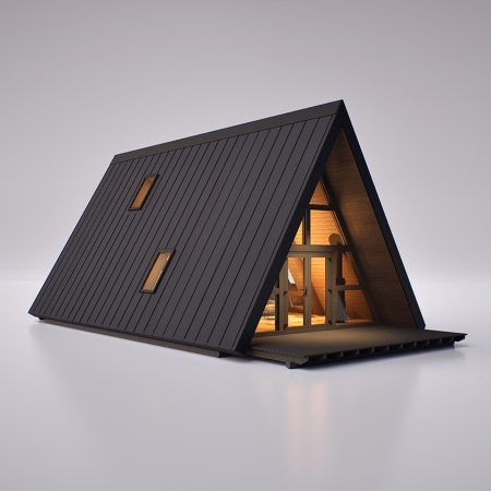 A-FRAME HOUSE 8 а фрейм будинок проект а77