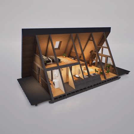 A-FRAME HOUSE 12 A-FRAME-HOUSE, Будівництво з дерева, фахверк, будинок шалаш