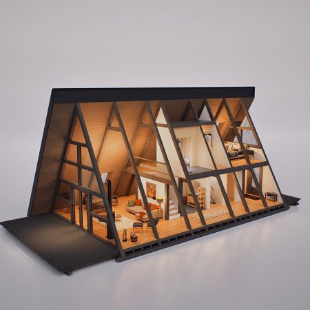A-FRAME HOUSE 23 а фрейм будинок проект а120