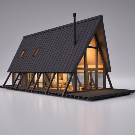 A-FRAME HOUSE 14 а фрейм будинок проект а120