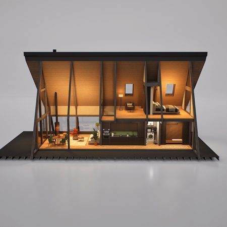 A-FRAME HOUSE 17 а фрейм будинок проект а120