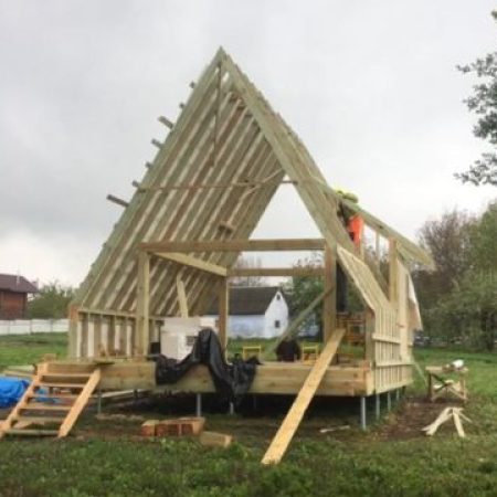 A-FRAME HOUSE 31 фото_купити трикутний будинок під ключ_КОЛЕО