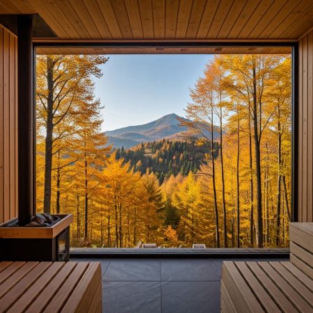 фото_Фото лазні з панорамними вікнами в горах_КОЛЕО