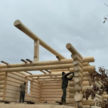 LOG CABIN - A LOG HOUSE 18 Будівництво зрубів_Колео