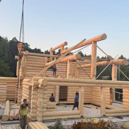 фото_чернігів_зруб в канадську чашку в поєднанні з Post&beam_КОЛЕО