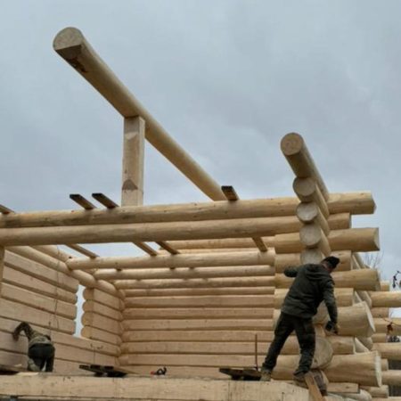 LOG CABIN - A LOG HOUSE 47 фото_канадська чаша_зруби під ключ_КОЛЕО